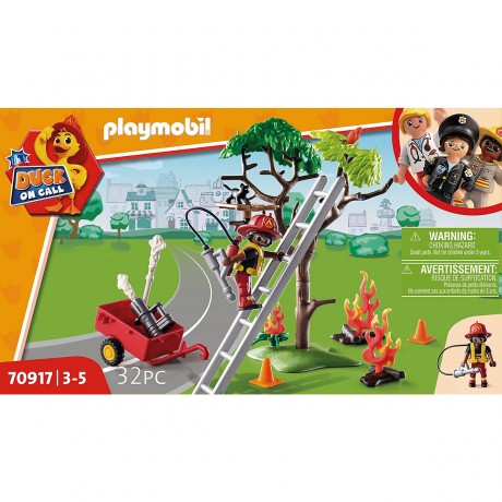 PLAYMOBIL PLAYMOBIL 70917 Duck on Call- Feuerwehr Action. Rette die Katze! PLAYMOBIL 70917 Утка по вызову пожарной команды Action. Спасите кота!