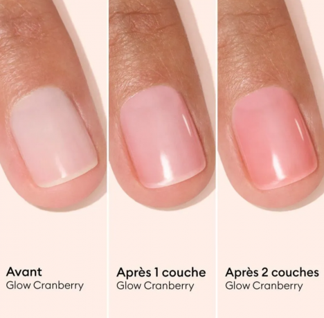 Manucurist Active Glow Cranberry + Blueberry, Набор 2 шт укрепляющий лак для ногтей с эффектом геля и натурального сияния, клюквенно-красный и холодный розово-лиловый, укрепление ногтей, 2 х 15 мл