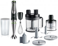 Braun Braun Stabmixer MQ 9195XLI MultiQuick 9, 1200 W, Schneebesen, Kuchenmaschinen Aufsatz, Zerkleinerer, 600 ml Mixbecher  Ручной блендер Braun MQ 9195XLI MultiQuick 9, 1200 Вт, венчик, насадка для тортовницы, измельчитель, чаша для смешивания 600 мл
