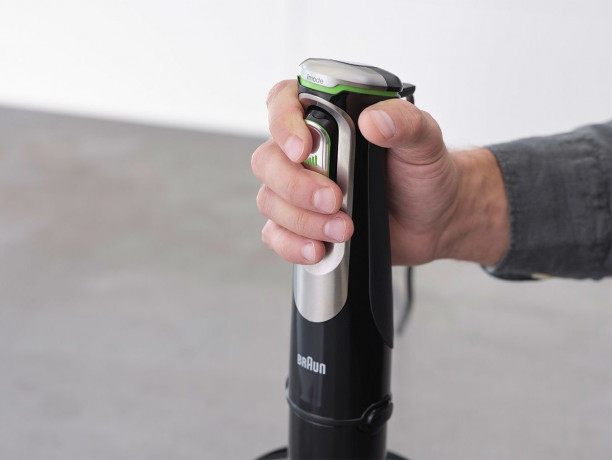 Braun Braun Stabmixer MQ 9195XLI MultiQuick 9, 1200 W, Schneebesen, Kuchenmaschinen Aufsatz, Zerkleinerer, 600 ml Mixbecher  Ручной блендер Braun MQ 9195XLI MultiQuick 9, 1200 Вт, венчик, насадка для тортовницы, измельчитель, чаша для смешивания 600 мл