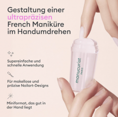 Manucurist Mani Stamper, Штамп для френча  прозрачный силиконовый, идеальная линия, инструмент для дизайна ногтей, 1 шт