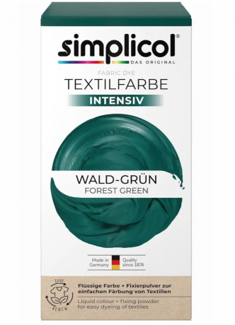 Simplicol Intensive SET Nacht-Blau+Wald-Grun+Elegant Grey, Набор красок 3 уп Simplicol: Краска для ткани синяя Nacht-Blau, зелёная Wald-Grun и серая Elegant Grey интенсивная, жидкая, для стиральной машины, 450 мл + фиксатор 1200 г