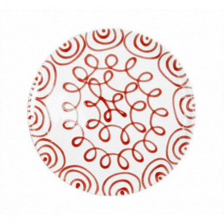 Gmundner Keramik Gmundner Keramik Rotgeflammt Speiseteller Cup d: 25 cm / h: 2,8 cm Gmundner керамическая чашка для обеденной тарелки с красным пламенем d: 25 см / высота: 2,8 см