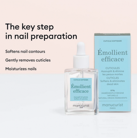 Manucurist Cuticle Remover & Pusher Duo, Cредство для удаления кутикулы, Франция, размягчает и удаляет кутикулу, аккуратный маникюр и уход за ногтями, 15 мл + пушер