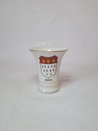 Кружка винтажная фарфоровая Символ Баварии, 10,5 x 9,5 см, Германия, 1960-70гг.