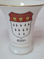 Кружка винтажная фарфоровая Символ Баварии, 10,5 x 9,5 см, Германия, 1960-70гг.