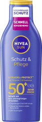NIVEA SUN Schutz &amp; Pflege Sonnenmilch LSF 50+, 200 ml, Нивеа Солнцезащитное молочко, SPF 50+, водостойкое, увлажнение, 200 мл