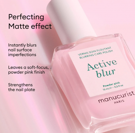 Manucurist Active Blur 15ml +  Active Plump 15ml, Набор Уход Active, 2шт (Франция): покрытие Blur и Plump, безопасная растительная формула 9 Free
