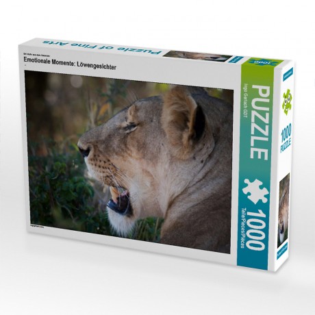 CALVENDO Puzzle CALVENDO Puzzle Emotionale Momente: Lowengesichter Пазл CALVENDO Puzzle Эмоциональные моменты: львиные морды