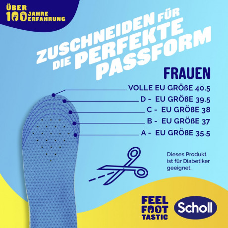 SCHOLL GelActiv Einlegesohlen EVERYDAY Gr. S 35-40,5, 1 St, Шолль Гелевые стельки для повседневной обуви, размер 35-40,5, 1 пара