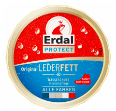 Erdal Schuhpflege Protect Original Lederfett farblos, Безцветный Крем для кожи с влагозащитной формулой, 150 мл 