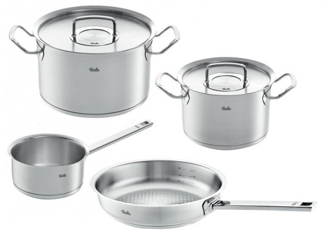 Fissler Fissler Original Profi Collection Kochtopfset  3-tlg. + Gratis Stielpfanne 24 cm silber Набор кастрюль Fissler Original Profi Collection из 3 предметов. + Бесплатная кастрюля 24 см.