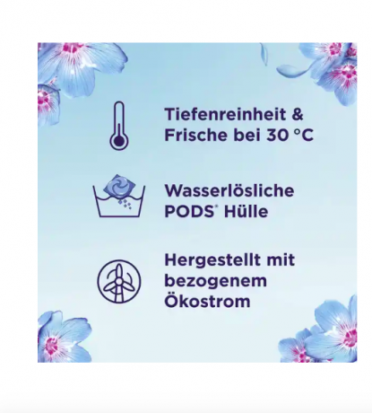 Lenor Vollwaschmittel Pods Aprilfrisch, 14 Wl, Капсулы для стирки Ленор 3 в 1 Апрельская свежесть, 14 шт