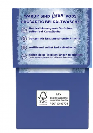 Lenor Vollwaschmittel Pods Aprilfrisch, 38 Wl, Капсулы для стирки Ленор 3 в 1 Апрельская свежесть, 38 шт