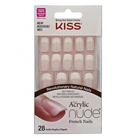 KISS Salon Acrylic Nude French Nails selbstklebende Fingernagel Cashmere 1 Набор