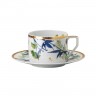 Rosenthal Rosenthal Heritage Turandot white Teeobertasse 0,23 L mit Untertasse 15,5 cm  2-tlg. Чашка для белого чая Rosenthal Heritage Turandot 0,23 л с блюдцем 15,5 см 2 шт.