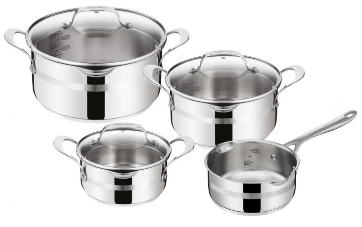 Tefal Tefal Kochtopfset 7-tlg. Jamie Oliver  silber Набор кастрюль Tefal, 7 предметов. Джейми Оливер