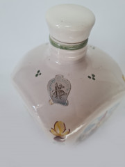 Ulmer Keramik Винтажный керамический кувшин с пробкой &quot;Пейзажи&quot;, ручная роспись, 18см x 10см, Германия, 1960-70гг.