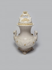 Capodimonte Italy Ваза &quot;Розовая роза&quot;, 23см x 14см, Италия, 1960-70гг.