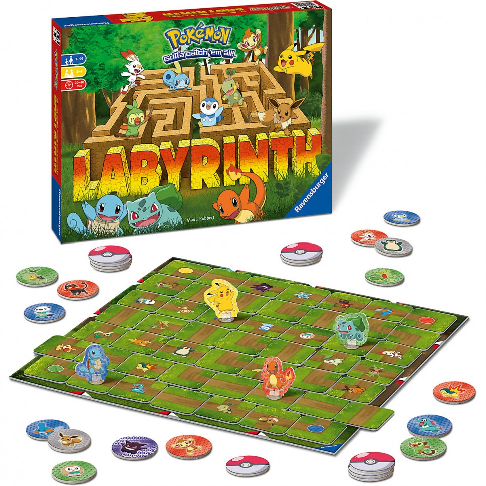 Купить Ravensburger Pokemon Labyrinth Лабиринт покемонов в  интернет-магазине Diskontshop.eu Германия всего за 3 259 руб. в