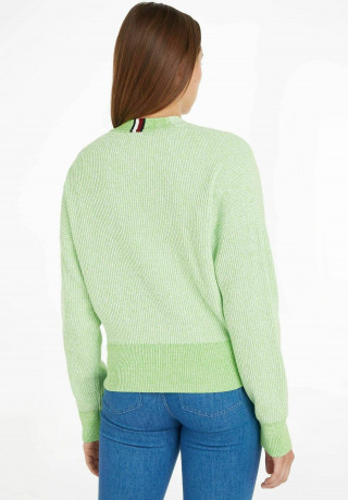 Tommy Hilfiger MOULINE V-NK CROPPED  Cardigan rost  MOULINE V-NK COPPED Кардиган ржавчина