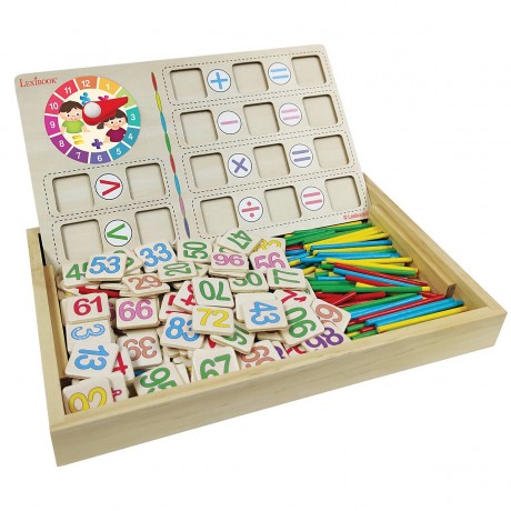 LEXIBOOK Lernspielkasten aus Holz Развивающая игровая шкатулка из дерева.