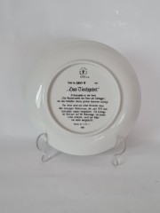 Lilien Porzellan Декоративная фарфоровая тарелка &quot;Молитва перед ужином&quot;, коллекционная номерная 5849, художник Ф. Дефреггер, 20 см, Германия, 1988г.