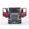 Bruder BRUDER 03555  Scania Tieflader mit CAT-Bulldozer BRUDER 03555 Низкорамная платформа Scania с бульдозером CAT