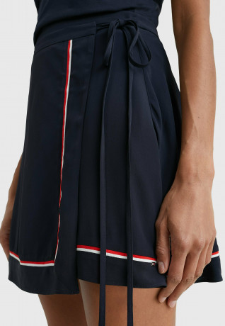 Tommy Hilfiger SIGNATURE TAPE A-line skirt desert sky SIGNATURE TAPE Юбка А-силуэта небо пустыни