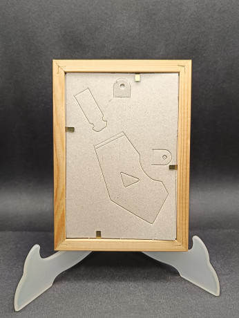 Картина винтажная "Зимний вечер у старой Ратуши в Гернсбахе", в раме, 17 х 12 см, Германия, 1980-90гг.