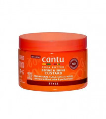 Cantu Shea Butter for Natural Hair Define &amp; Shine Custard Масло ши для натуральных волос, заварной крем для придания блеска и придания блеска, 340г