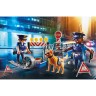 PLAYMOBIL PLAYMOBIL 2er Set: 6873 Polizei-Einsatzwagen + 6878 Polizei-Strassensperre Набор PLAYMOBIL из 2 предметов: полицейская машина 6873 + полицейский блокпост 6878.