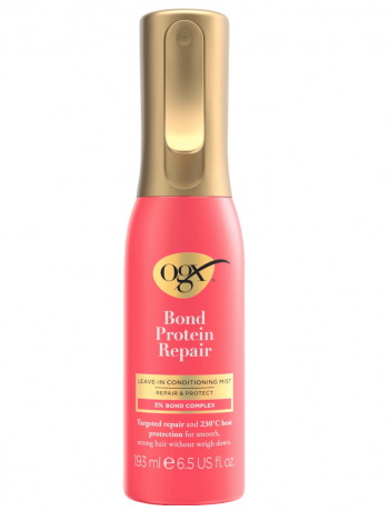 OGX Hitzeschutzspray Bond Protein Repair, 193 ml,  Термозащитный спрей для волос (США) Bond Protein Repair, защита от температуры до 230 C, восстановление и защита от ломкости, протеиновый комплекс, 193 мл