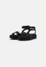 Tommy Hilfiger ROPE FLATFORM Platform sandals triple black ROPE FLATFORM Сандалии на платформе тройной черный