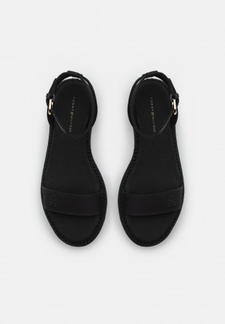 Tommy Hilfiger ROPE FLATFORM Platform sandals triple black ROPE FLATFORM Сандалии на платформе тройной черный