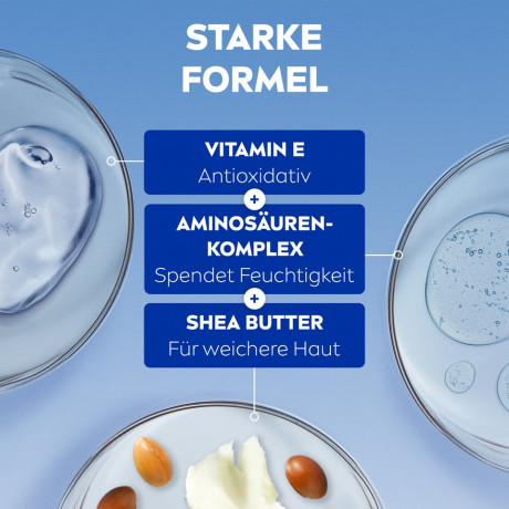 NIVEA Care Creme Intensive Pflege, 50 ml, Нивеа Крем для лица и тела, масло ши и витамин E, 48ч увлажнение, быстрое впитывание, 50 мл