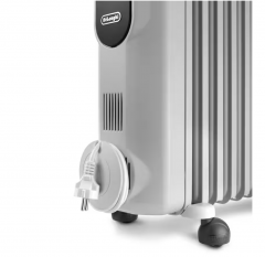 DeLonghi RadiaS Easytronic TRRSE0920, Масляный радиатор, ECO функция, 2000 Вт, 9 секций, защита от перегрева и опрокидывания, белый