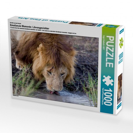 CALVENDO Puzzle CALVENDO Puzzle Emotionale Momente: Lowengesichter Пазл CALVENDO Puzzle Эмоциональные моменты: львиные морды