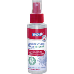 SOS Desinfektionsspray Intense, 100 ml, SOS Дезинфицирующий спрей Intense, компактный формат, для рук и поверхностей, 100 мл