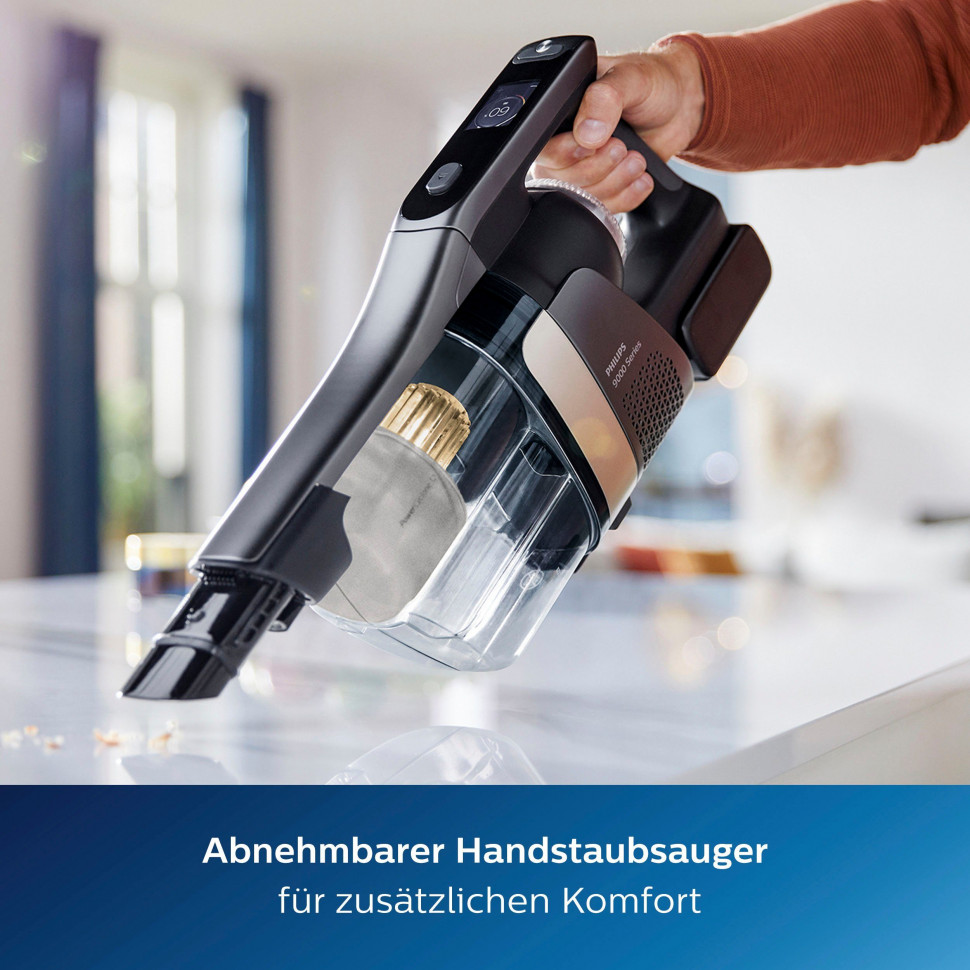 Купить Philips Philips Nass-Trocken-Akkusauger AquaTrio Cordless 9000  Series XW9383/01, 3-in-1 Saugen und Wischen in einem Zug Беспроводной  пылесос Philips для влажной и сухой уборки AquaTrio Cordless 9000 Series  XW9383/01, уборка и мытье