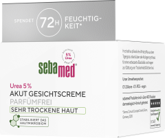 SEBAMED Akut Gesichtscreme Urea 5% parfumfrei, 50 ml, Себамед Крем для лица с мочевиной 5% без парфюма, для очень сухой кожи, 50 мл