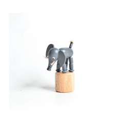 Holzspielzeug Wackelfigur Elefant Деревянный игрушечный слон