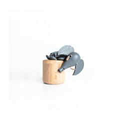 Holzspielzeug Wackelfigur Elefant Деревянный игрушечный слон