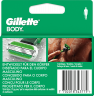 GILLETTE Rasierklingen, Body, 4 St, Джилетт Сменные кассеты Body для мужской бритвы, 4 шт.