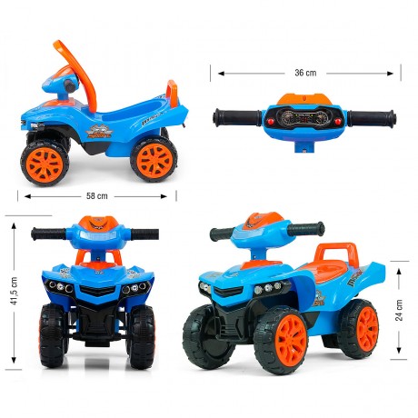 Rutschauto Milly Mally Ride On Monster Толкать машину Милли Малли ездить на монстре