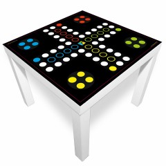 playmatt QUADRATISCHE SPIELWELTEN Spielmatte Rausschmeisser Ludo Gesellschaftsspiel Сыграйте в салонную игру "Вышибала" Людо