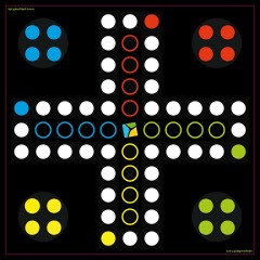 playmatt QUADRATISCHE SPIELWELTEN Spielmatte Rausschmeisser Ludo Gesellschaftsspiel Сыграйте в салонную игру "Вышибала" Людо