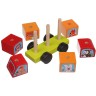 Mini-bus Lustige TiereLM-10 Holzbausteine mit verschiedenen Tiermotiven-7 teilig Мини-автобус веселые зверюшкиЛМ-10 деревянных кубиков с разными мотивами животных-7 штук