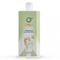 Sanoll Pflegespray Buttermilch Malve Nachfuller 1L  Спрей для ухода пахта, мальва, сменный блок, 1 л