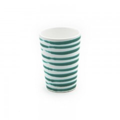 Gmundner Keramik Gmundner Keramik Grungeflammt Trinkbecher 0,28 L / h: 11 cm Керамическая чашка для питья с зеленым пламенем Gmundner 0,28 л / высота: 11 см